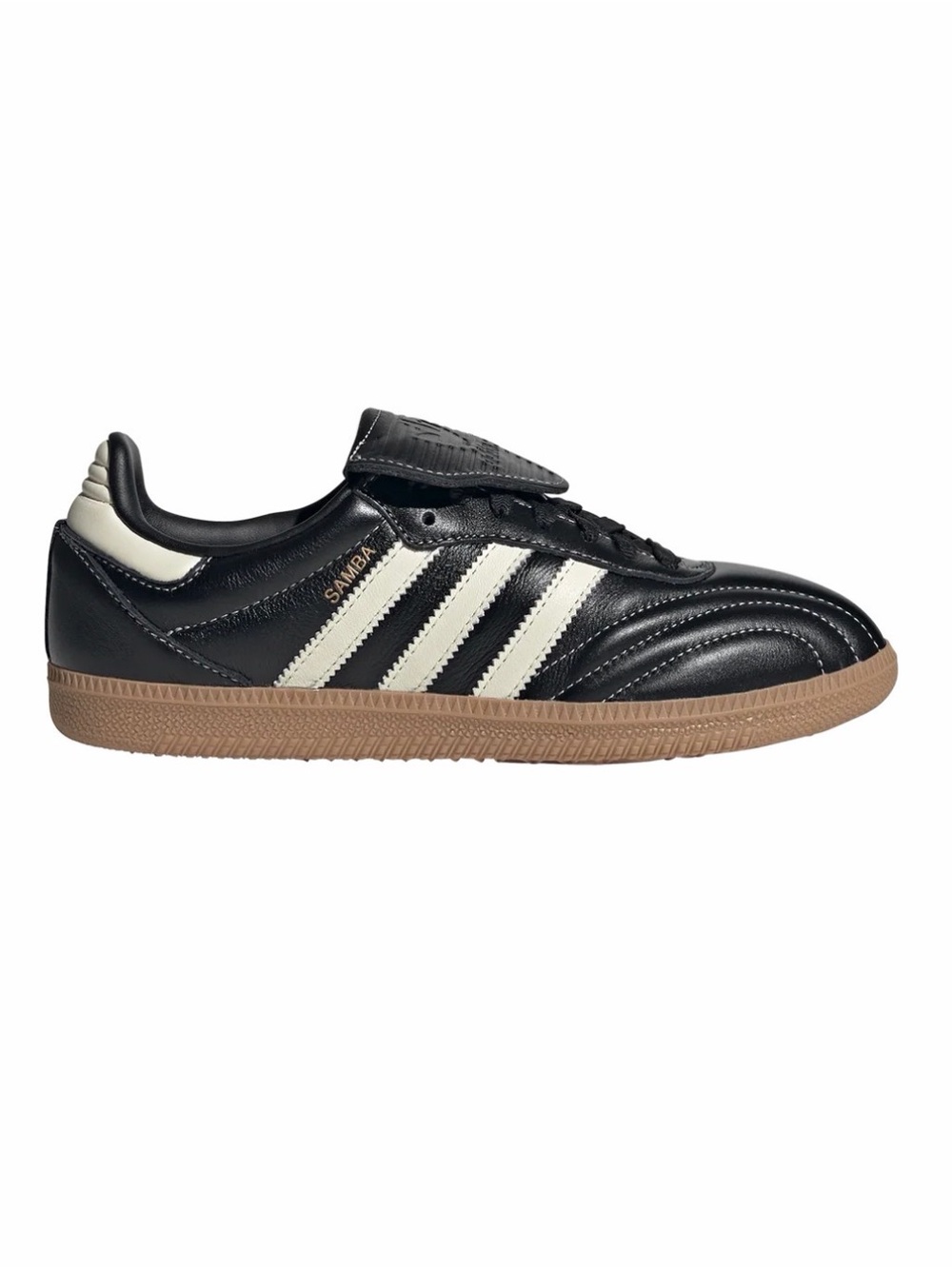 adidas Women’s Samba LT Classic Leather Sneaker in Black/White
